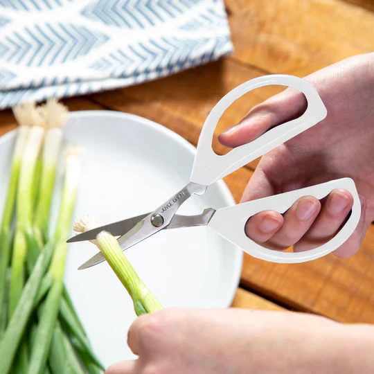 Joyce Chen Original Unlimited Kitchen Scissors – White Handle - Image 3