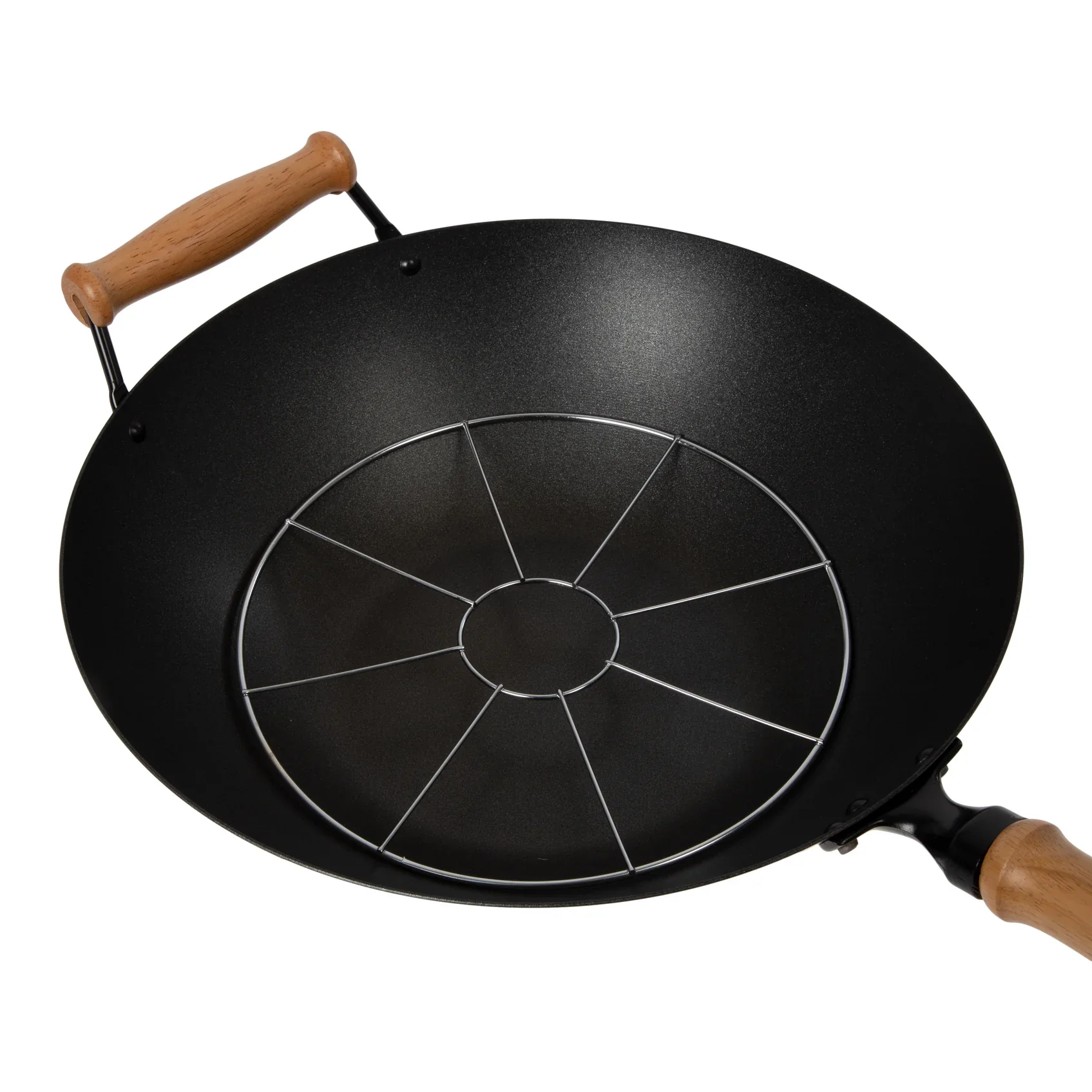 Joyce Chen Professional Series Carbon Steel Excalibur Nonstick Wok Set with Lid – 10 Piece Set - Image 3