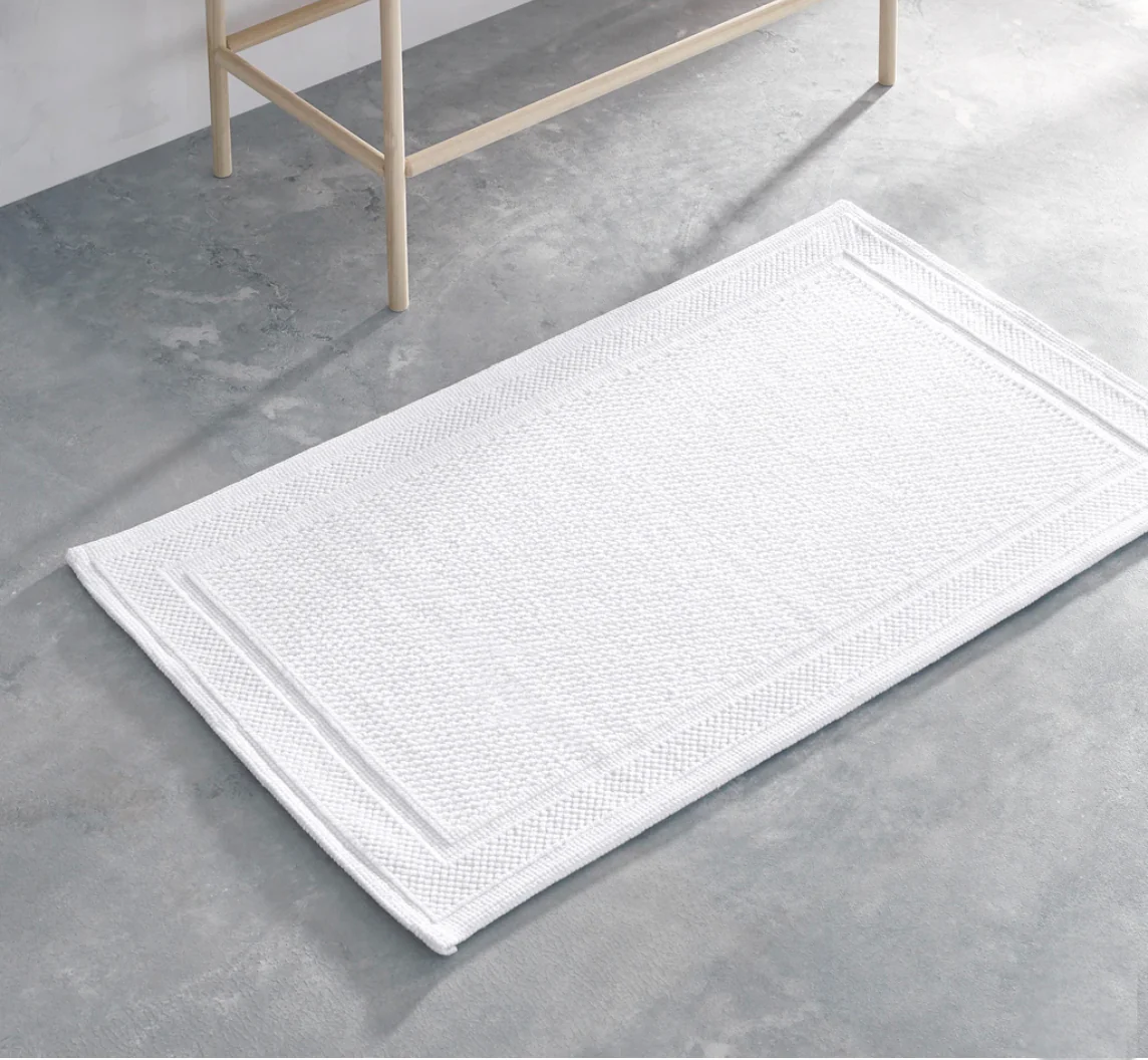 Kassatex Athens Bath Rug – White - Image 3