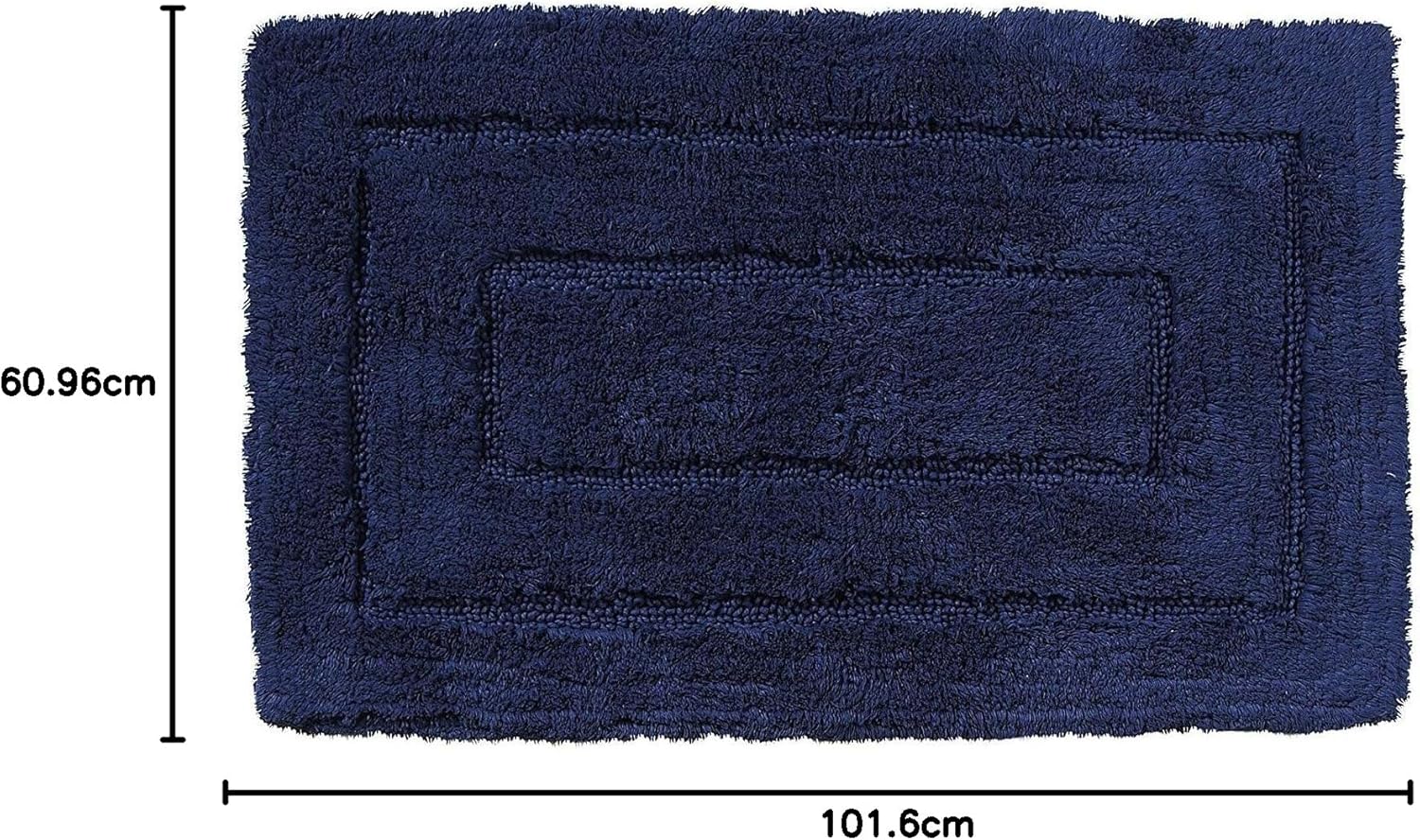 Kassatex Kassadesign Bath Rug – Navy – 20" x 32" - Image 2