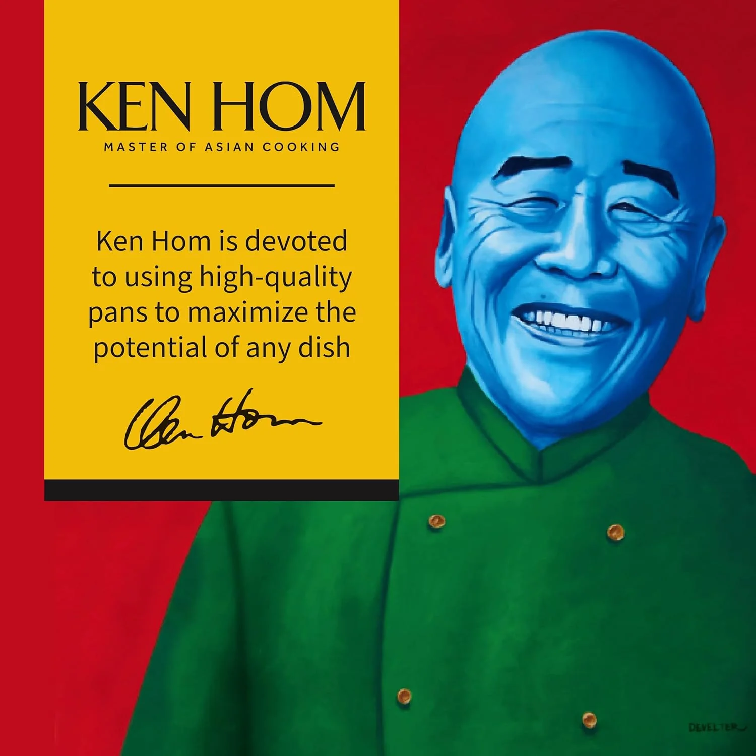 Ken Hom Classic Non-Stick Carbon Steel Mini Wok – 7.75" - Image 5
