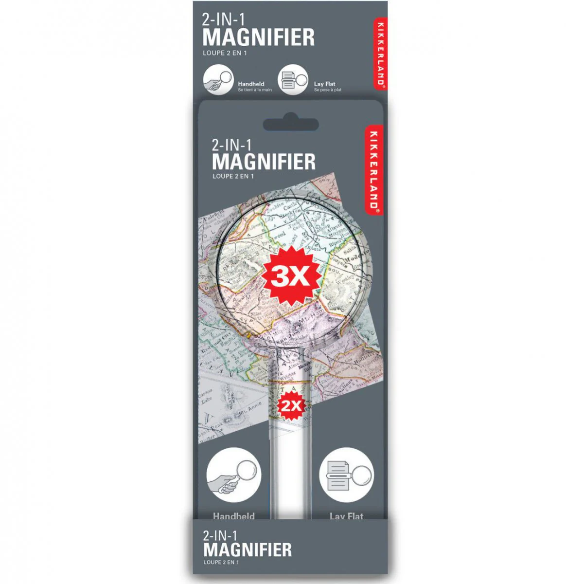 Kikkerland 2-in-1 Magnifier - Image 3