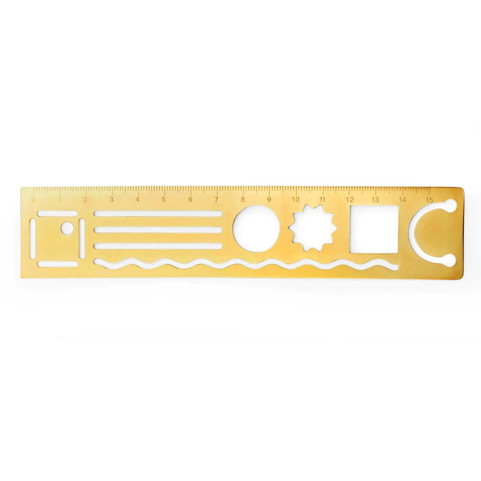 Kikkerland 3 in 1 Metal Ruler - Image 2