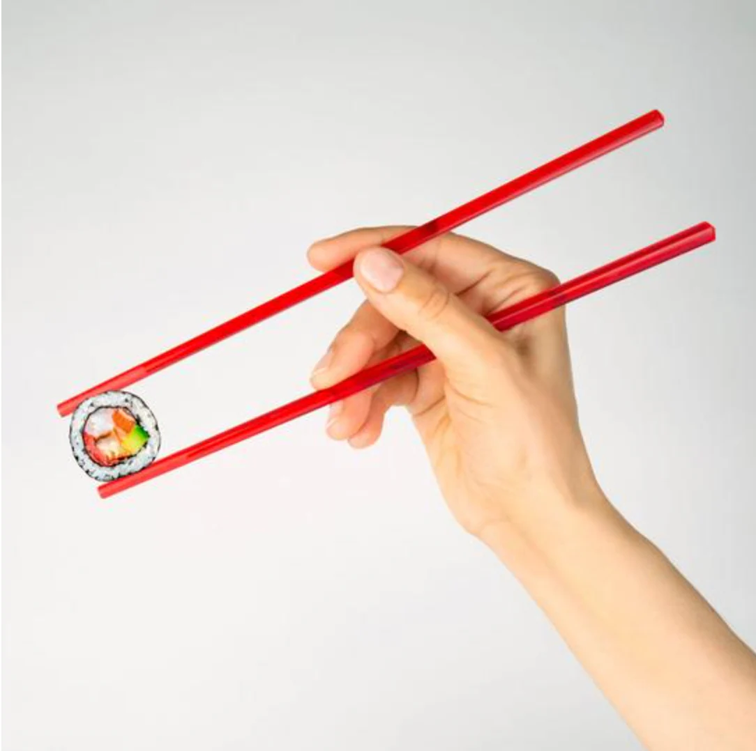 Kikkerland Acrylic Rainbow Chopsticks – Set of 6 - Image 3