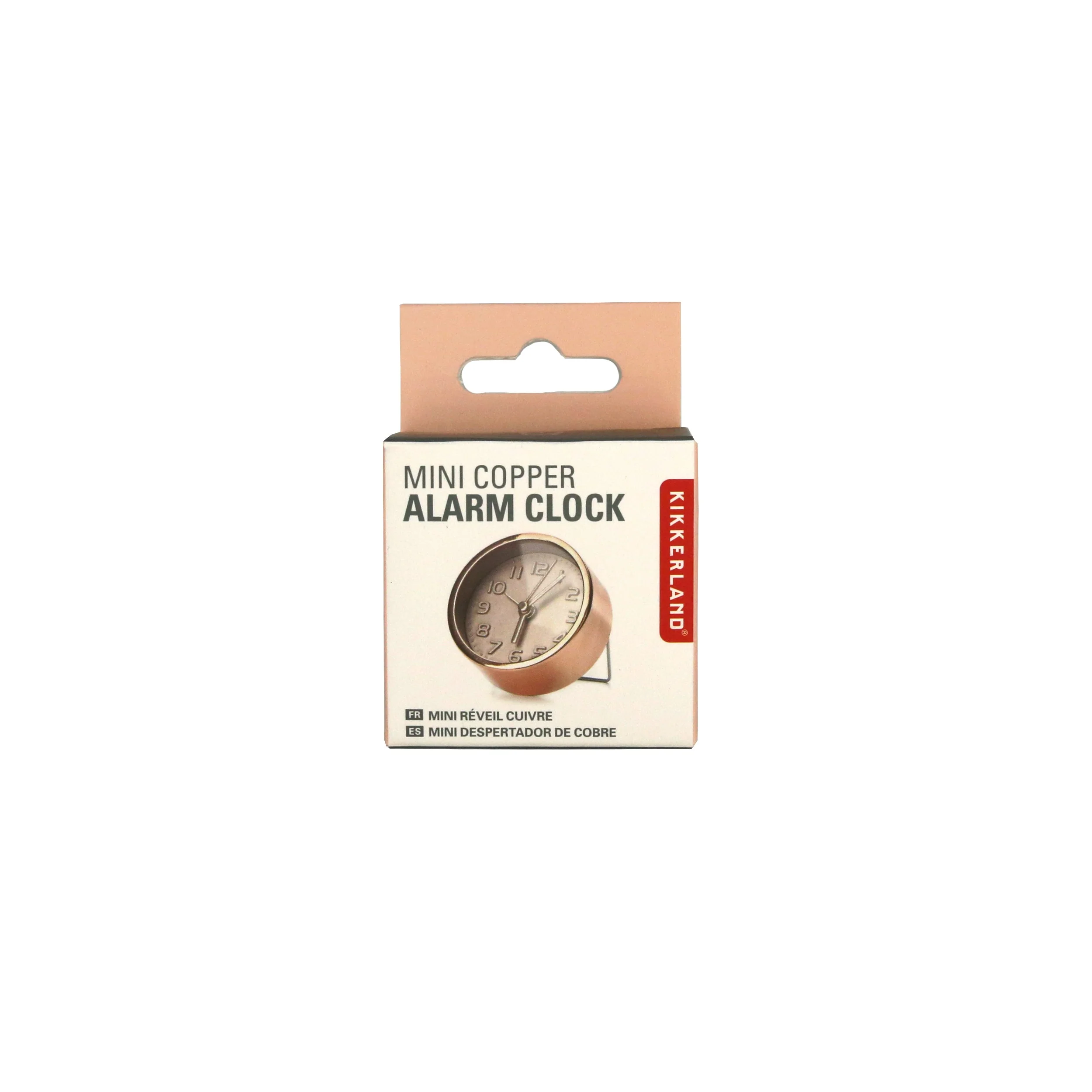 Kikkerland Mini Metallic Alarm Clock – Sold Individually – Gold or Copper - Image 2