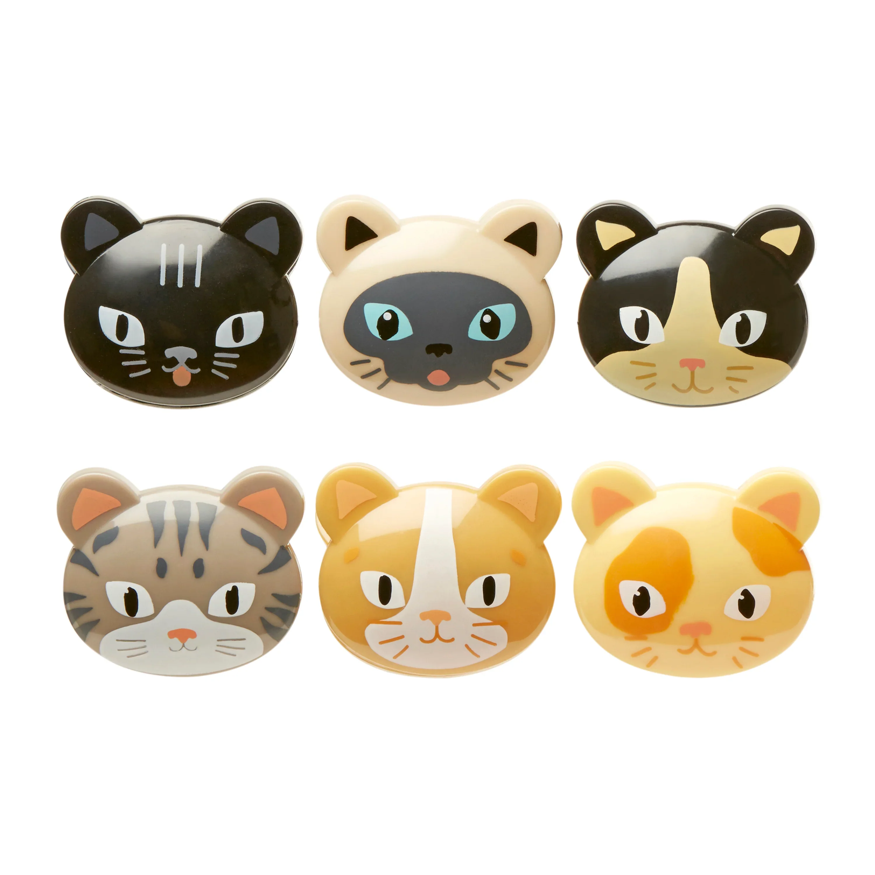 Kikkerland Cat Bag Clips – Set of 6