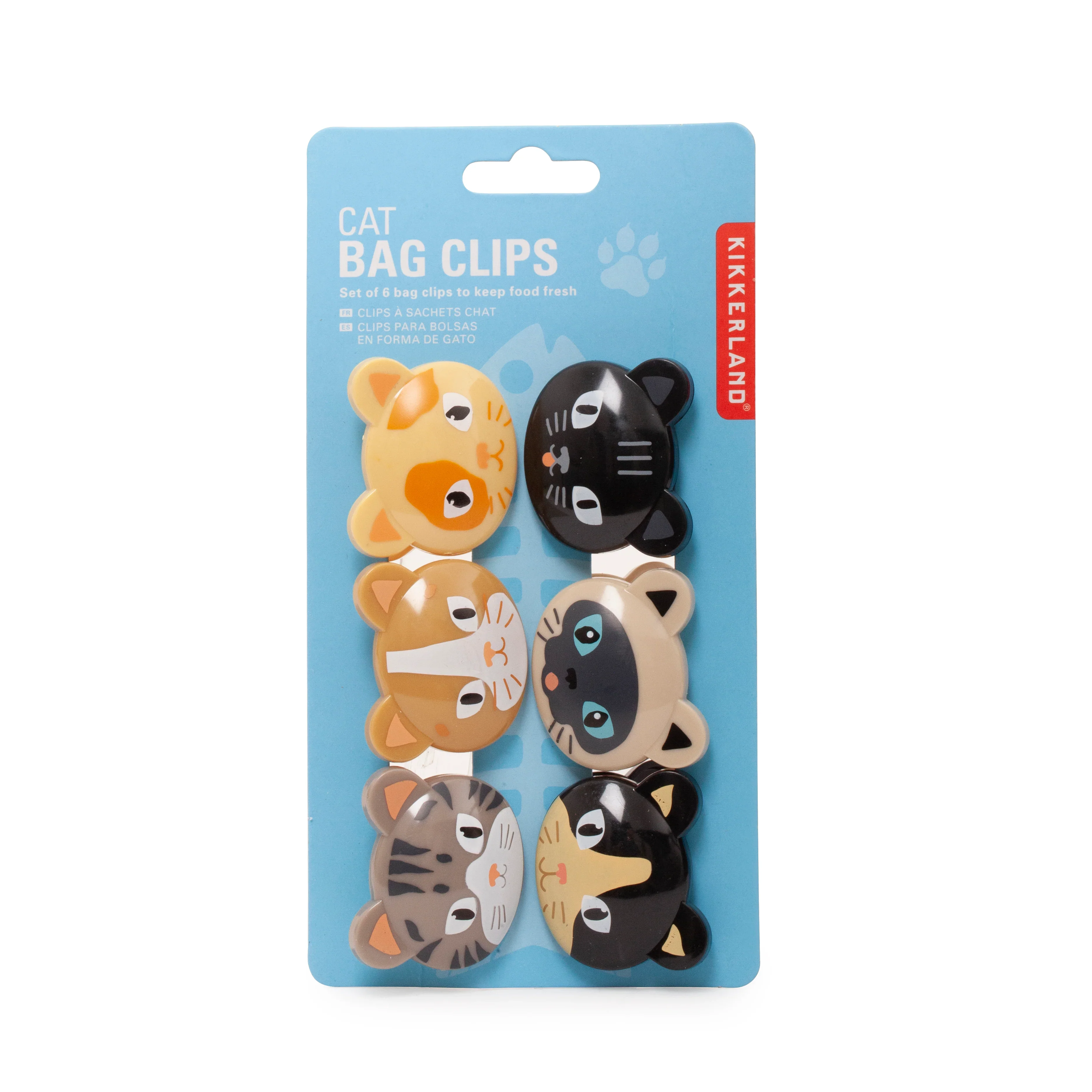 Kikkerland Cat Bag Clips – Set of 6 - Image 2