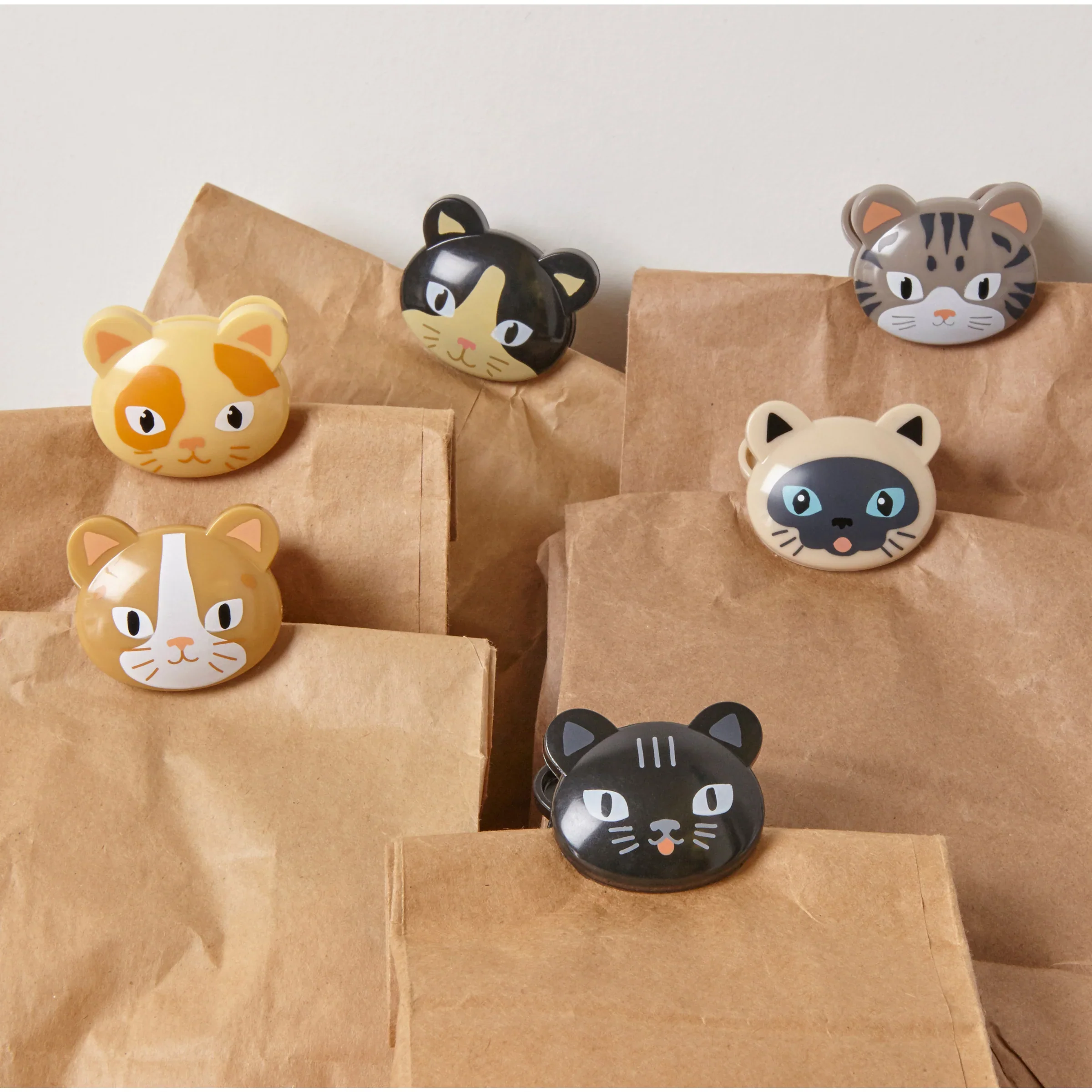 Kikkerland Cat Bag Clips – Set of 6 - Image 3