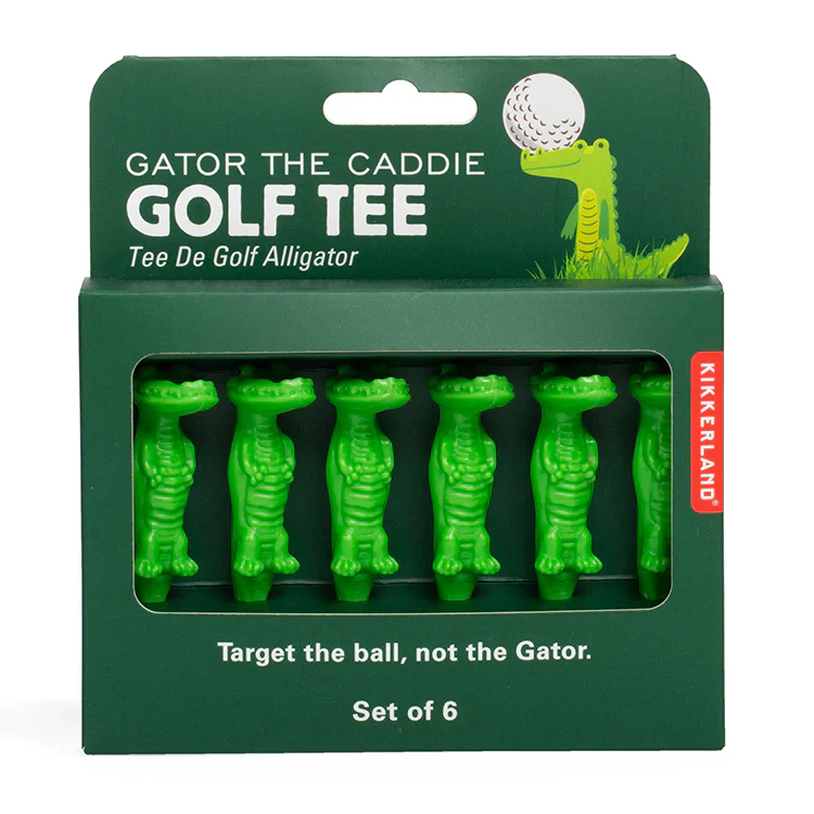 Kikkerland Gator The Caddy Golf Tee – Pack of 6