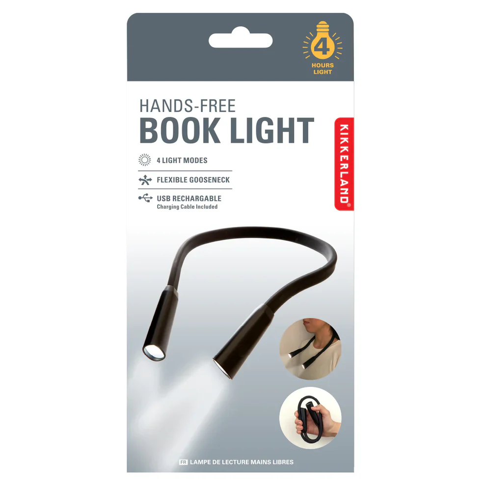 Kikkerland Hands Free USB Rechargeable Book Light - Image 2