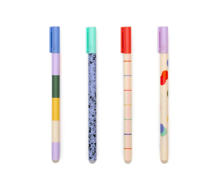 Kikkerland Inkerie Erasable Ink Pen – Assorted Colors – Each Sold Separately