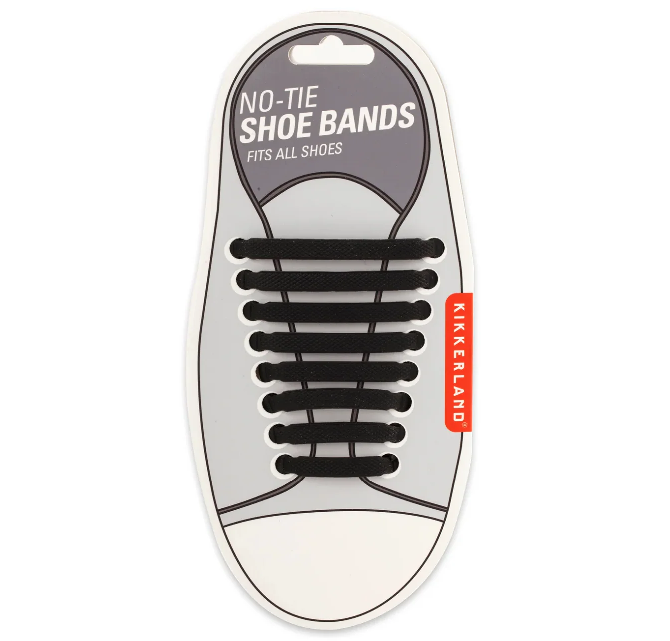 Kikkerland No-Tie Shoe Bands β Black
