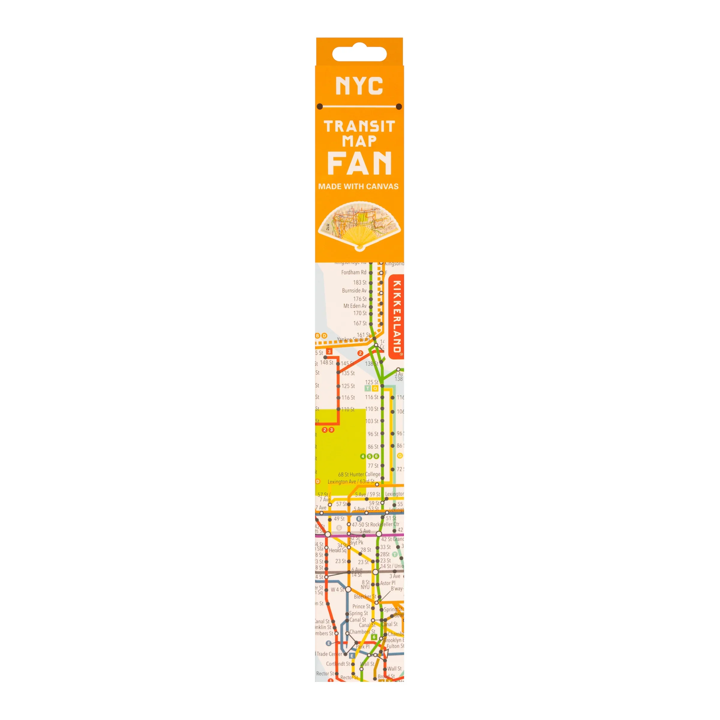 Kikkerland NYC Transit Map Paper Fan - Image 3