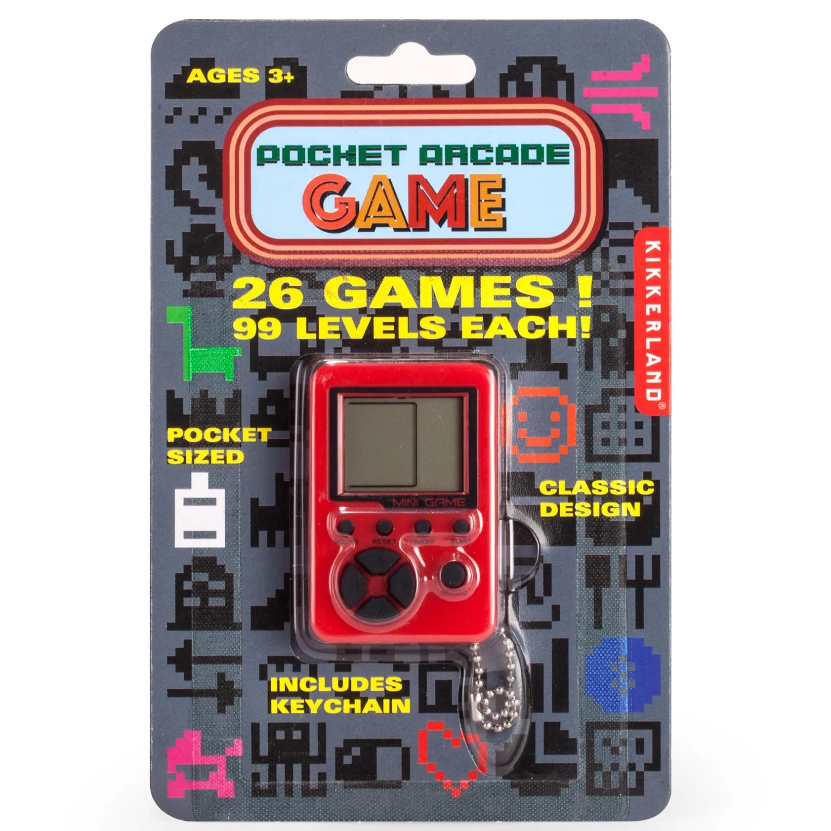Kikkerland Pocket Arcade Game β 2" Γ 3" - Image 2