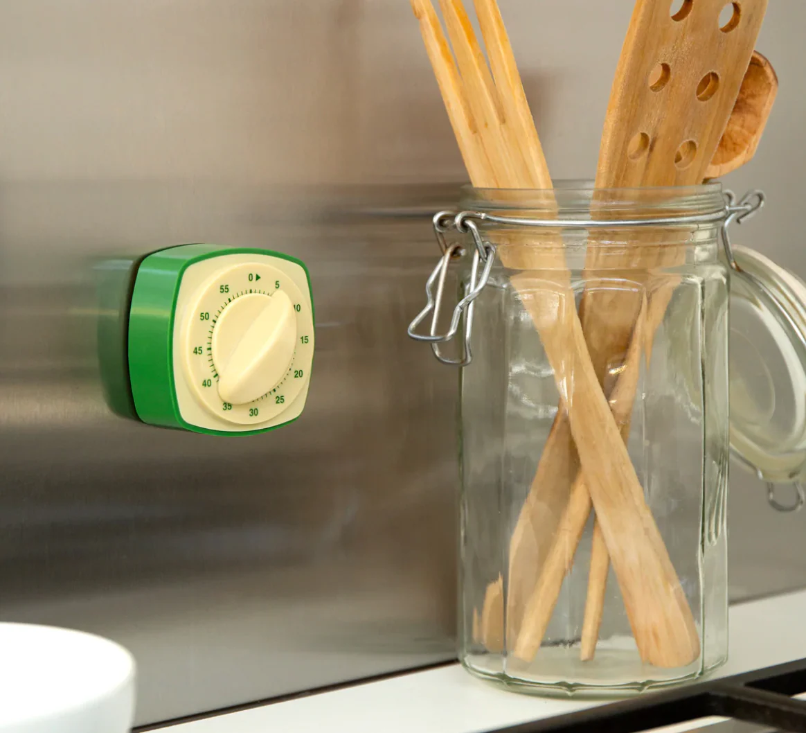 Kikkerland Retro Kitchen Timer – Assorted Colors – Sold Individually - Image 6