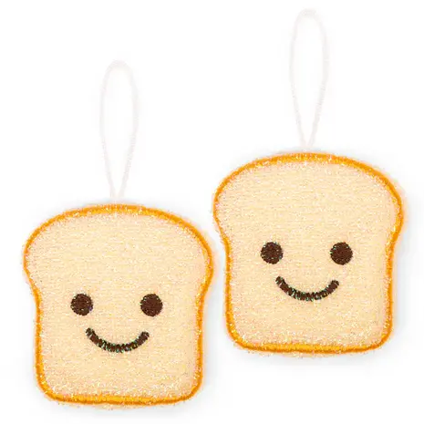Kikkerland Toast Scrub Sponges – Set of 2 - Image 2