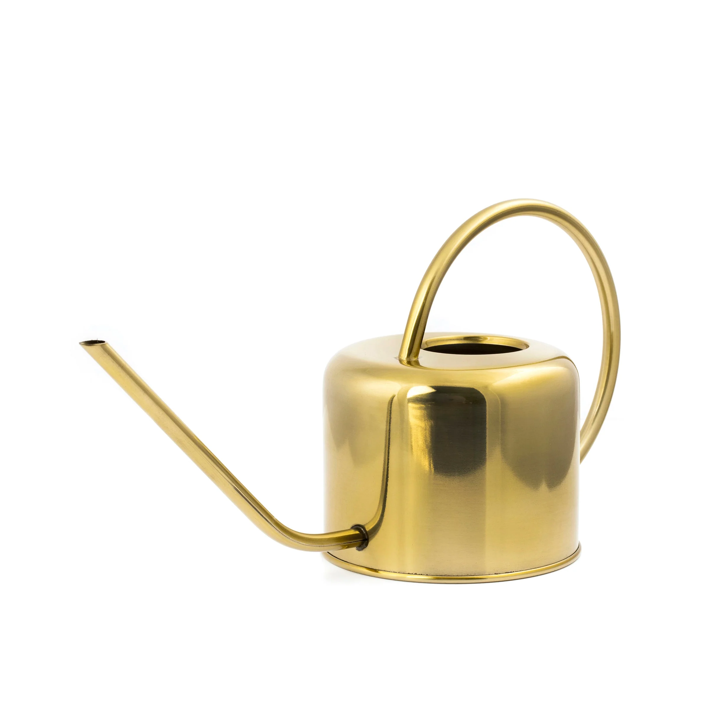 Kikkerland Vintage Style Steel Watering Can โ Gold