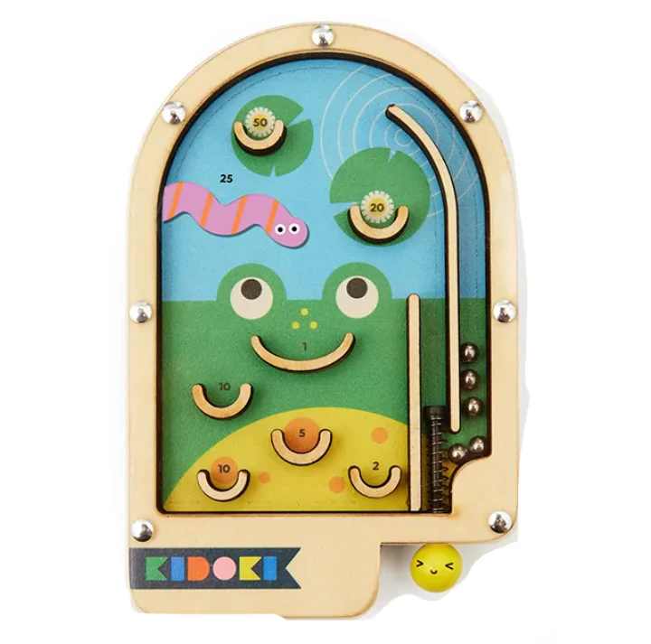 Kikkerland Wooden Pinball Games – Assorted Styles – Sold Individually - Image 3