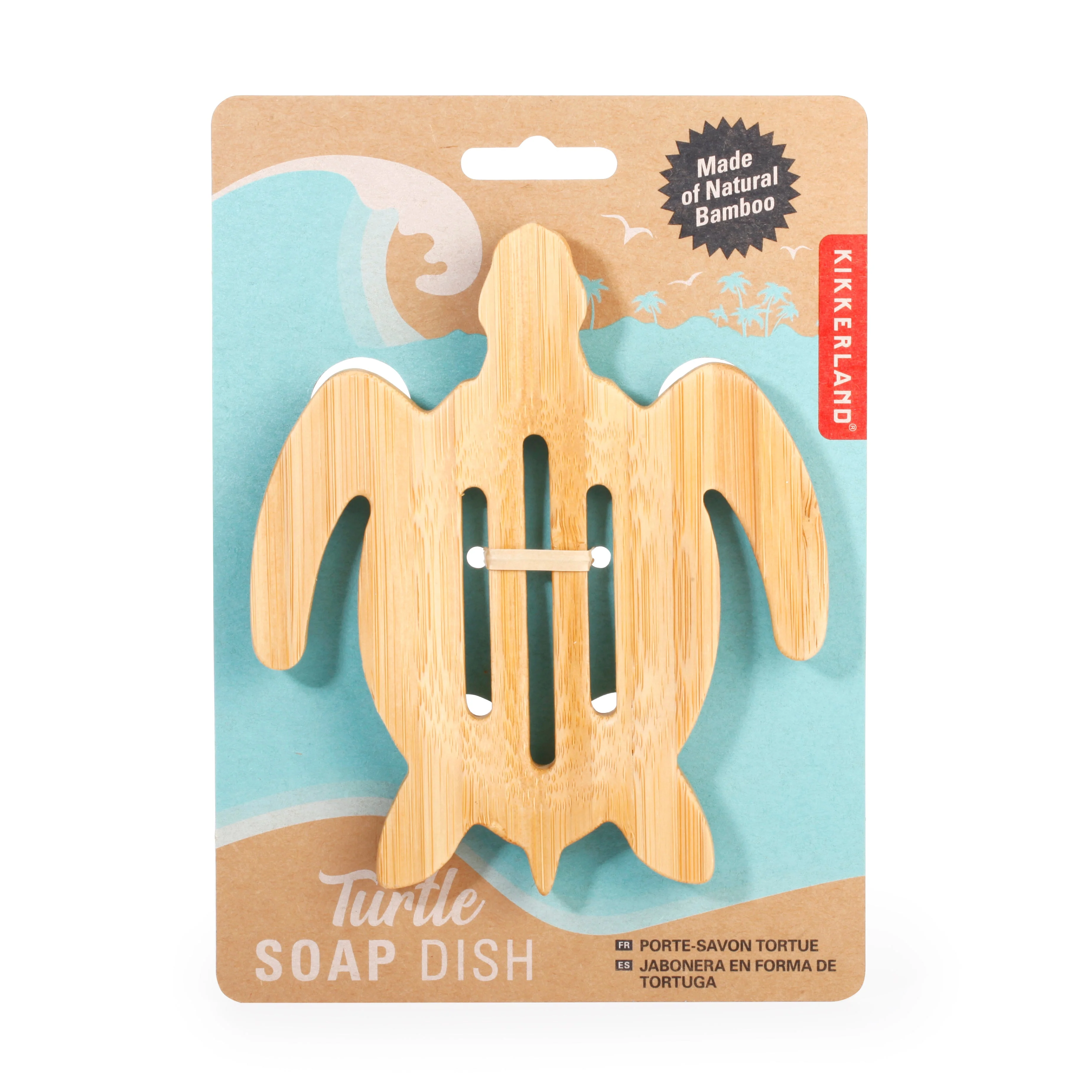 Kikkerland Wooden Turtle Soap Dish