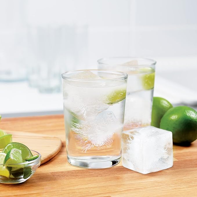 King Cube Silicone Ice Mold Freezer Tray – 2" Cubes – Oyster Gray - Image 4