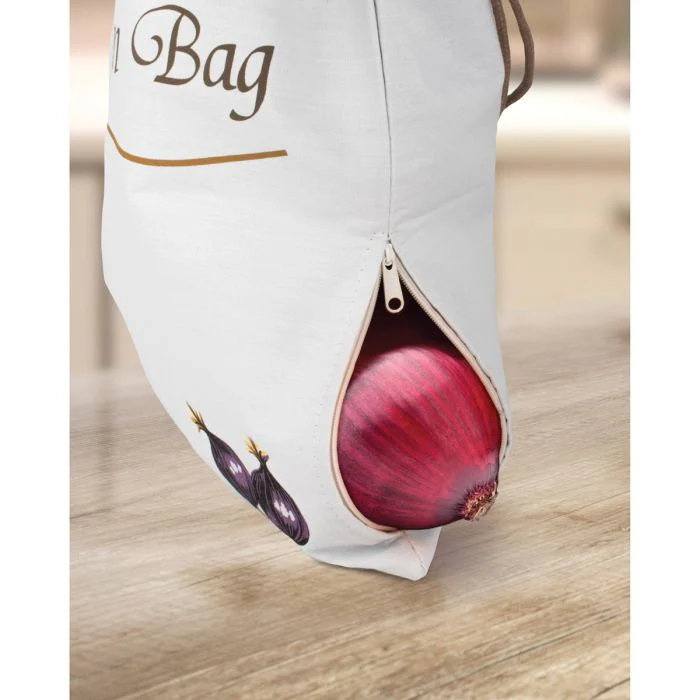 Kitchen Potato & Onion Saver Fabric Bags – Set of 2 - Image 2