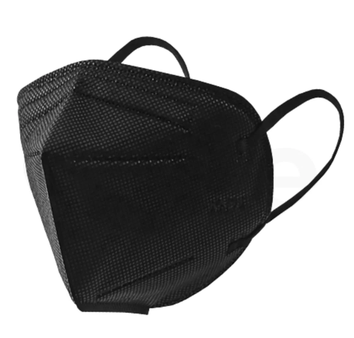 KN95 Disposable 2-Fold Face Mask – Black – Pack of 10 - Image 2