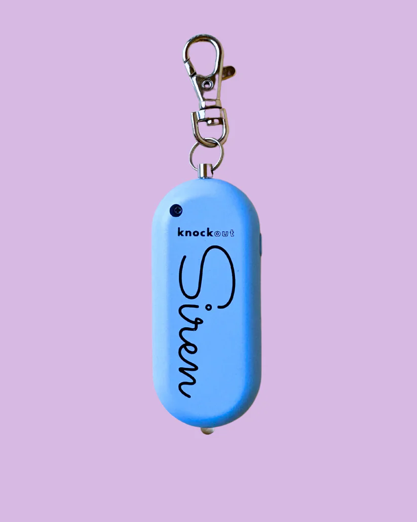 Knockout Rechargable Personal Safety Siren Alarm – Periwinkle - Image 2