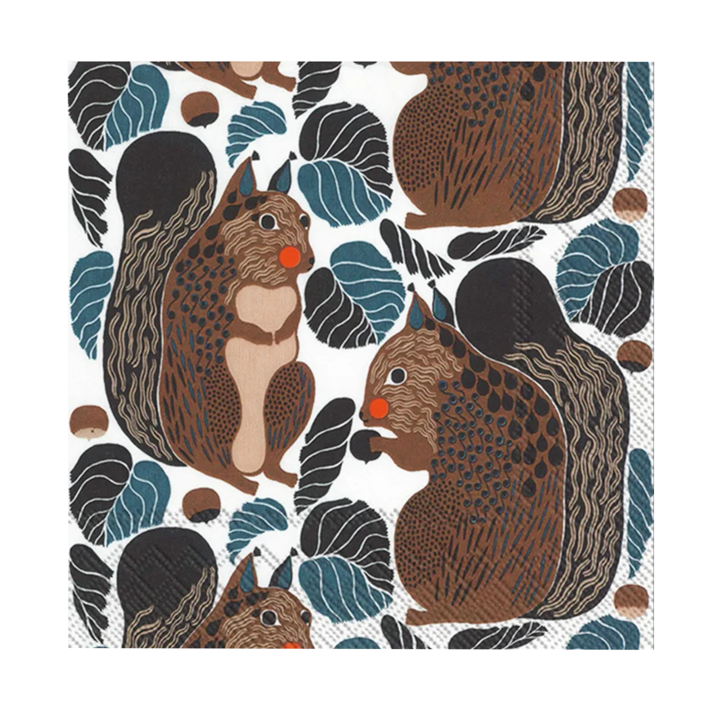 Kurre Woodland Charm Cocktail Beverage Napkins – 20pk
