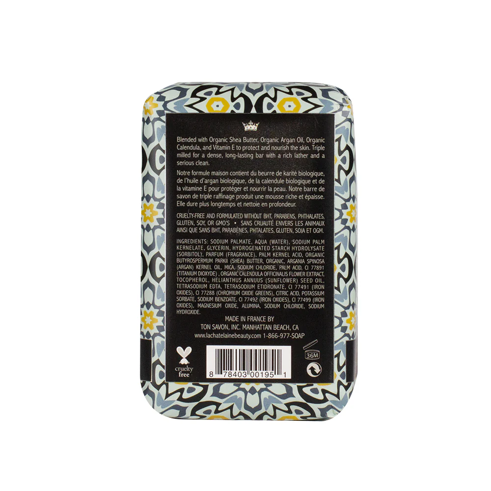 La Chatelaine Luxury Soap Bar – Citrus Zest – 8.8oz - Image 2