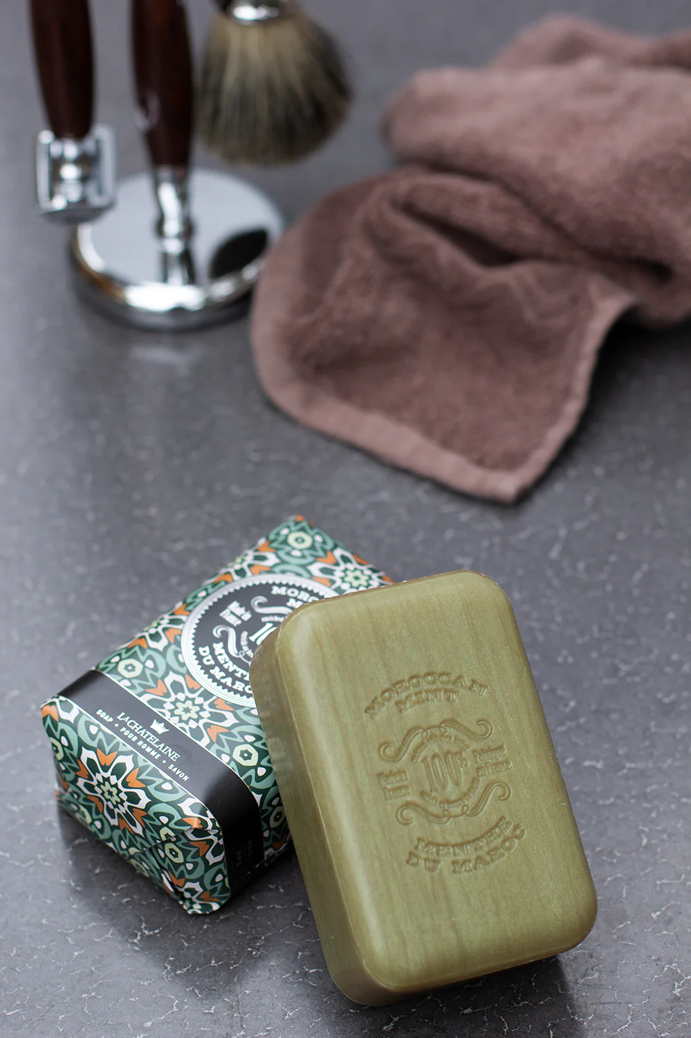 La Chatelaine Luxury Soap Bar – Moroccan Mint – 8.8oz - Image 5