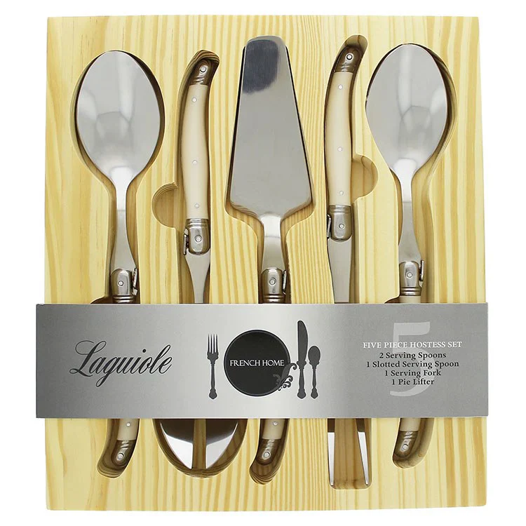 Laguiole 5-Piece Hostess Set - Faux Ivory - Image 2