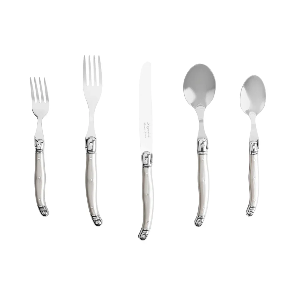 Laguiole French Flatware Set – 20 Piece - Service for 4 – Pewter - Image 2