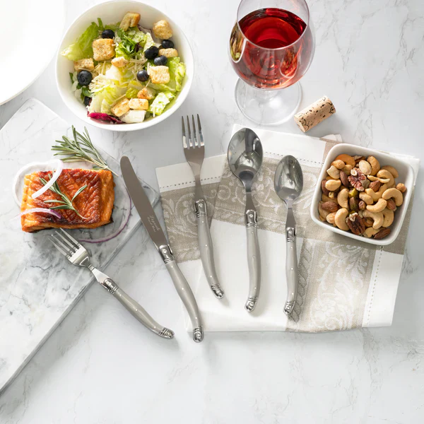 Laguiole French Flatware Set – 20 Piece - Service for 4 – Pewter - Image 3