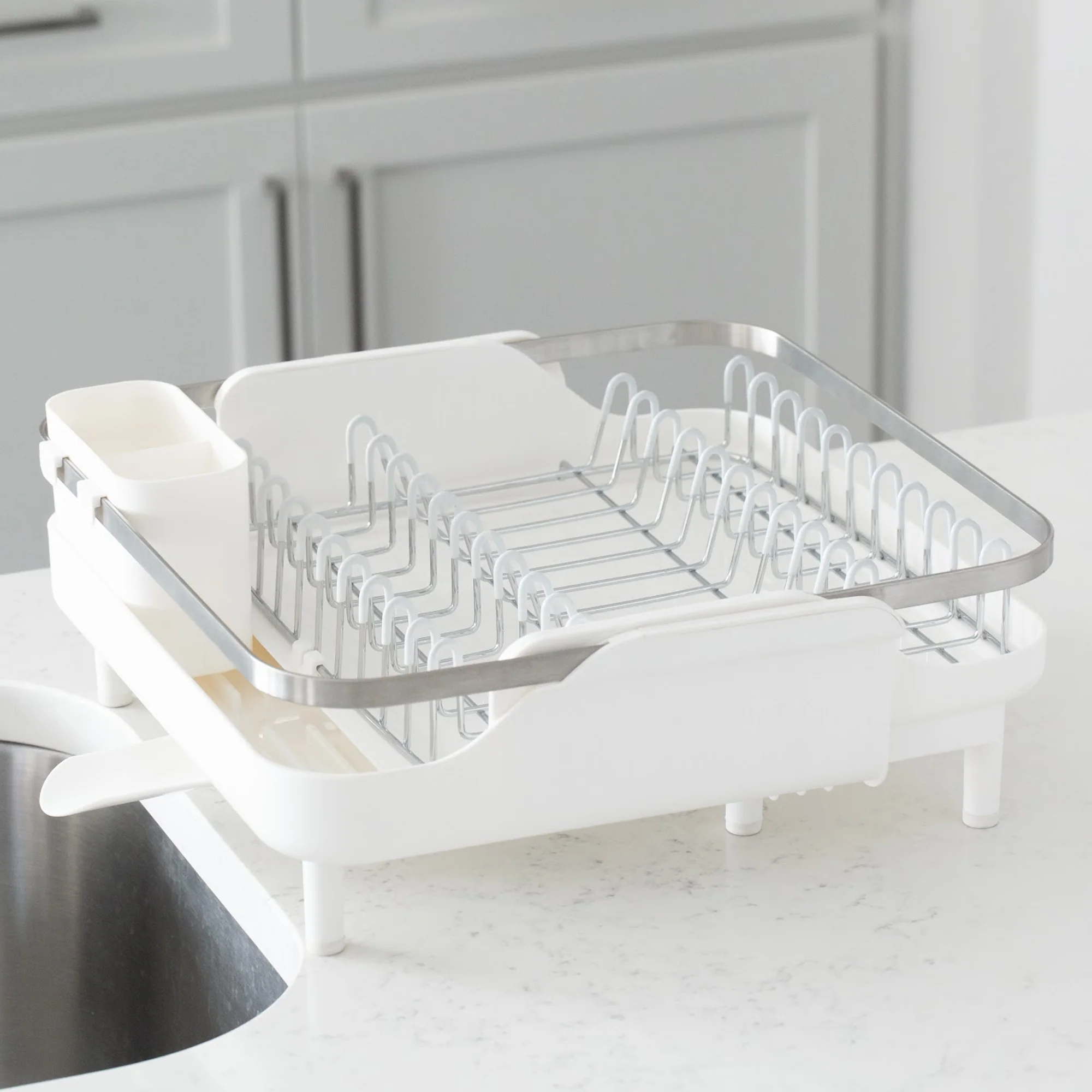 Large Expanding Dish Rack - White - Image 4