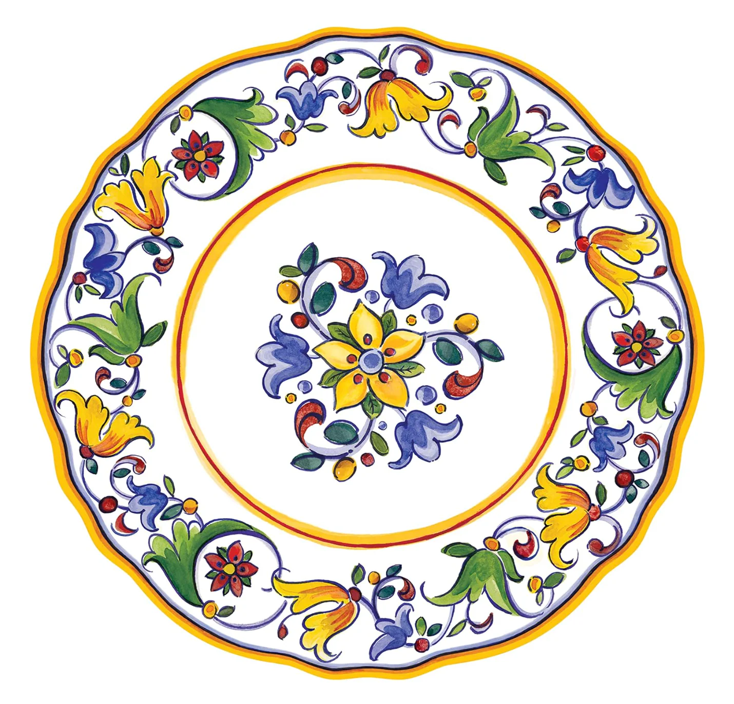 Le Cadeaux 15.5" Round Paper Placemats β Capri β Pack of 20 - Image 2