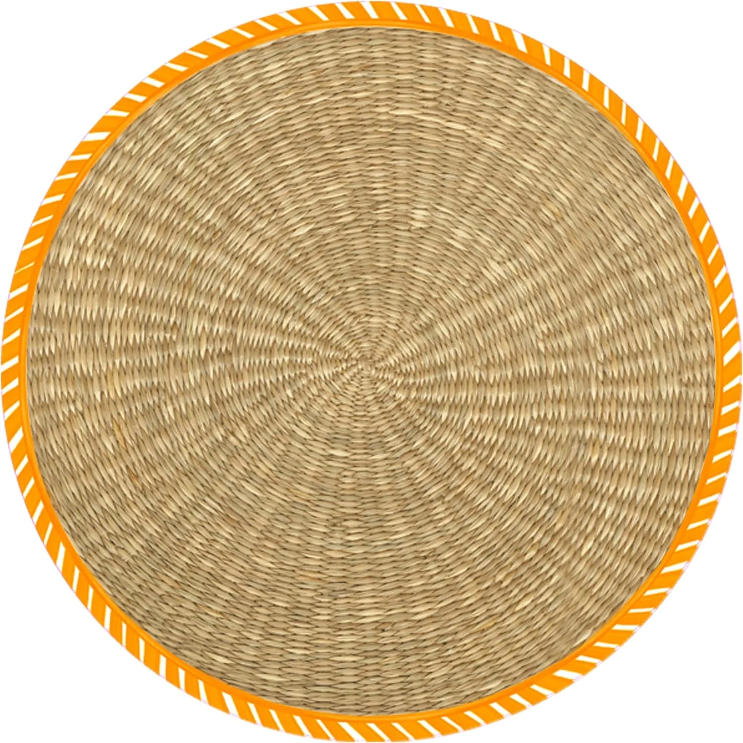 Le Cadeaux 15.5" Round Paper Placemats – Sicily Orange – Pack of 20 - Image 2
