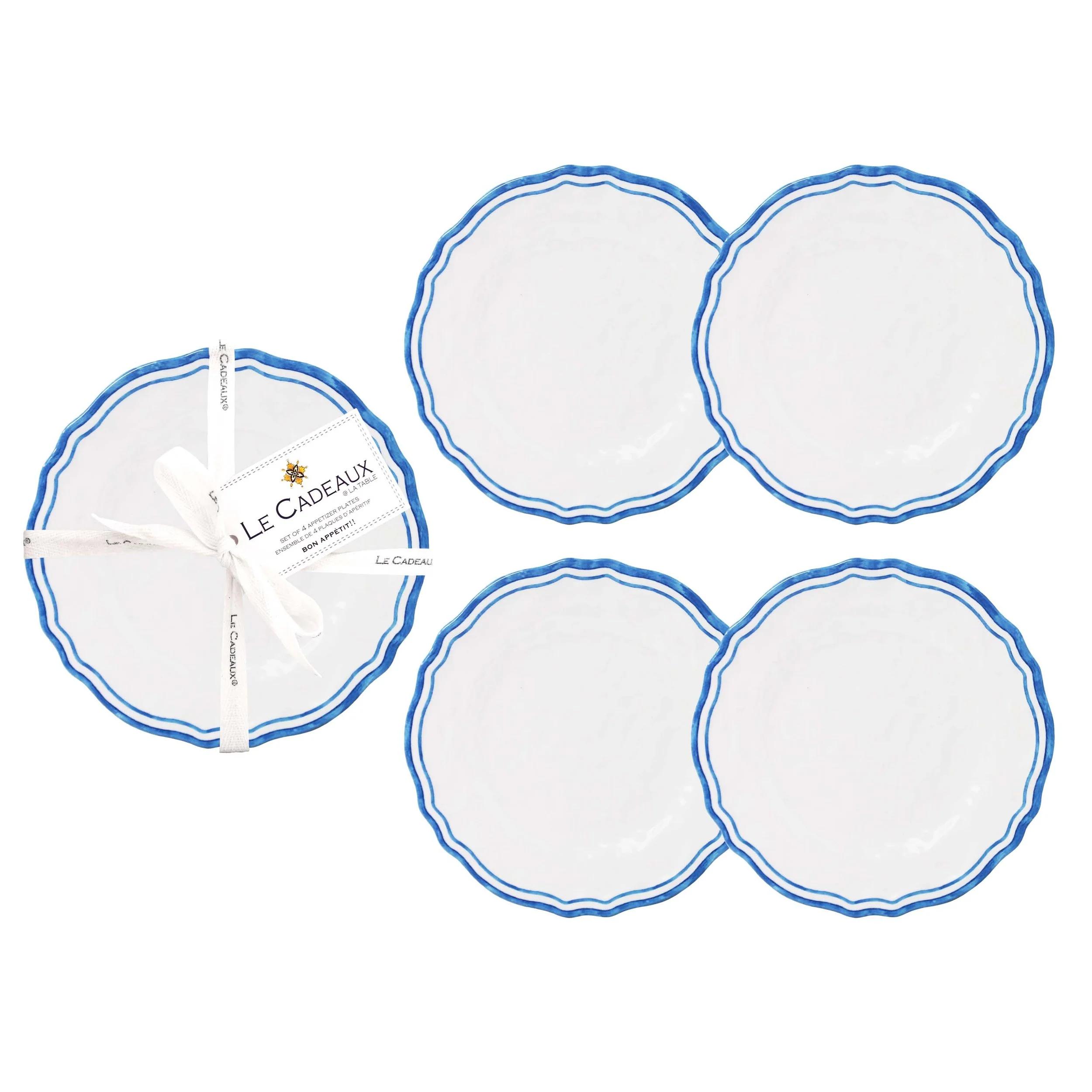 Le Cadeaux 6.5" Appetizer Plates – Set of 4 – Maison