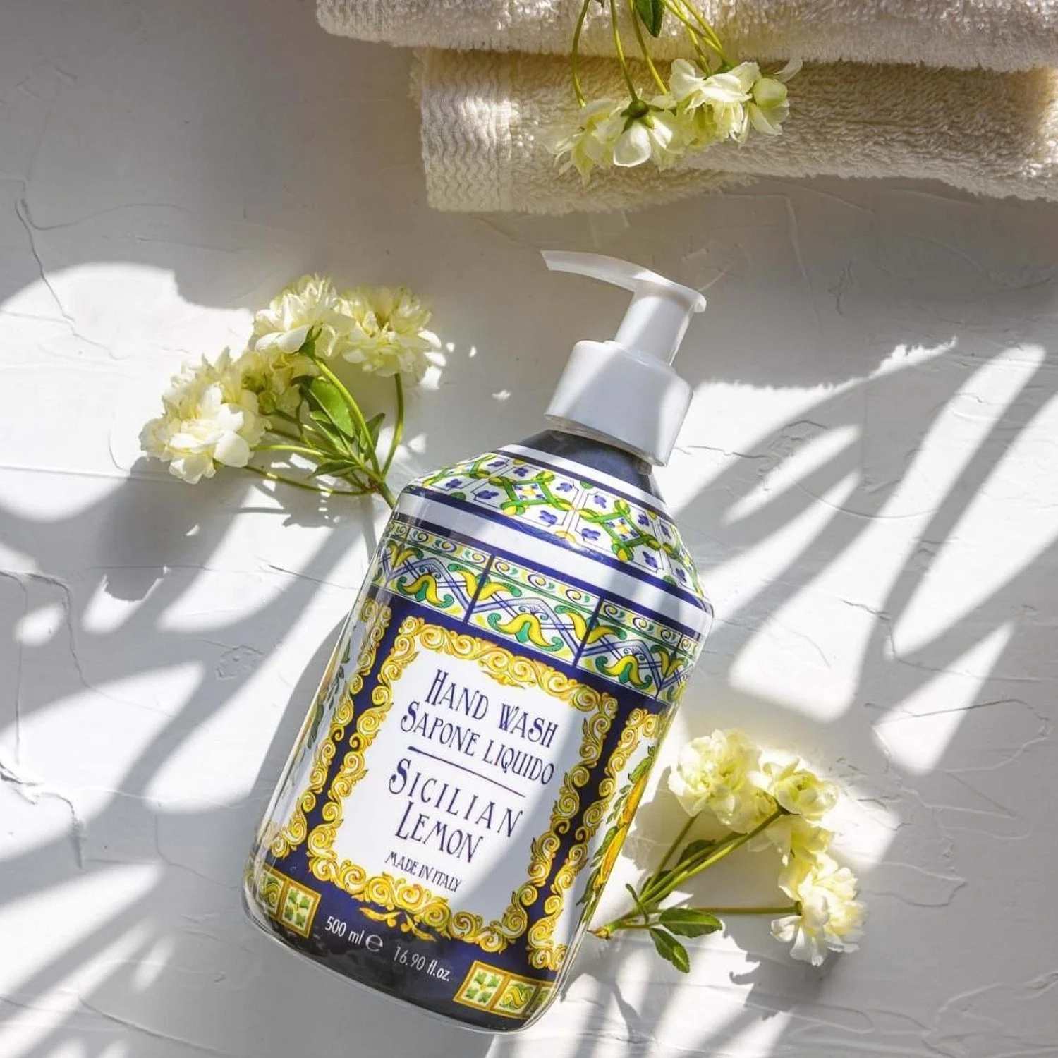Le Cadeaux Rudy Handsoap Made In Italy – Sicilian Lemon – 16.9 oz. - Image 2