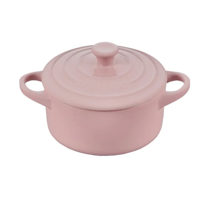 Le Creuset Mini Round Cocotte – 8oz. – Chiffon Pink
