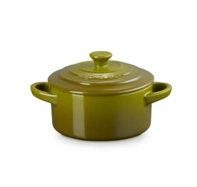 Le Creuset Mini Round Cocotte – 8oz. – Olive - Image 2