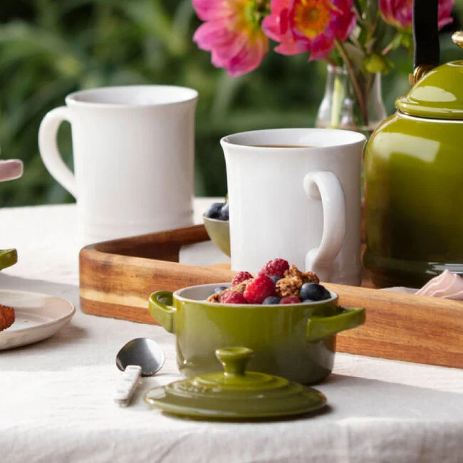 Le Creuset Mini Round Cocotte – 8oz. – Olive - Image 5