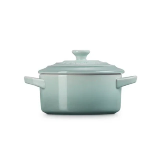 Le Creuset Mini Round Cocotte – 8oz. – Sea Salt - Image 3
