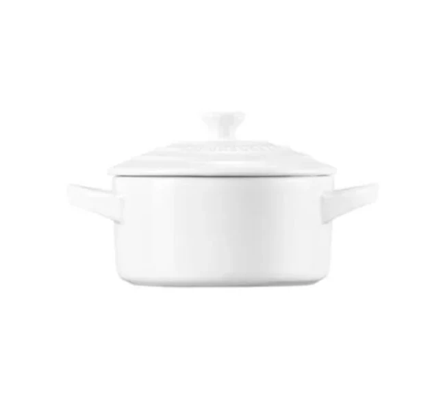 Le Creuset Mini Round Cocotte – 8oz. – White - Image 3