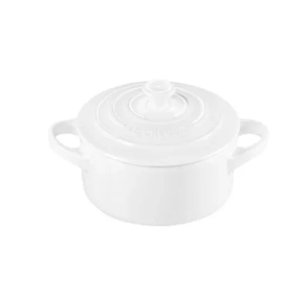Le Creuset Mini Round Cocotte – 8oz. – White - Image 5