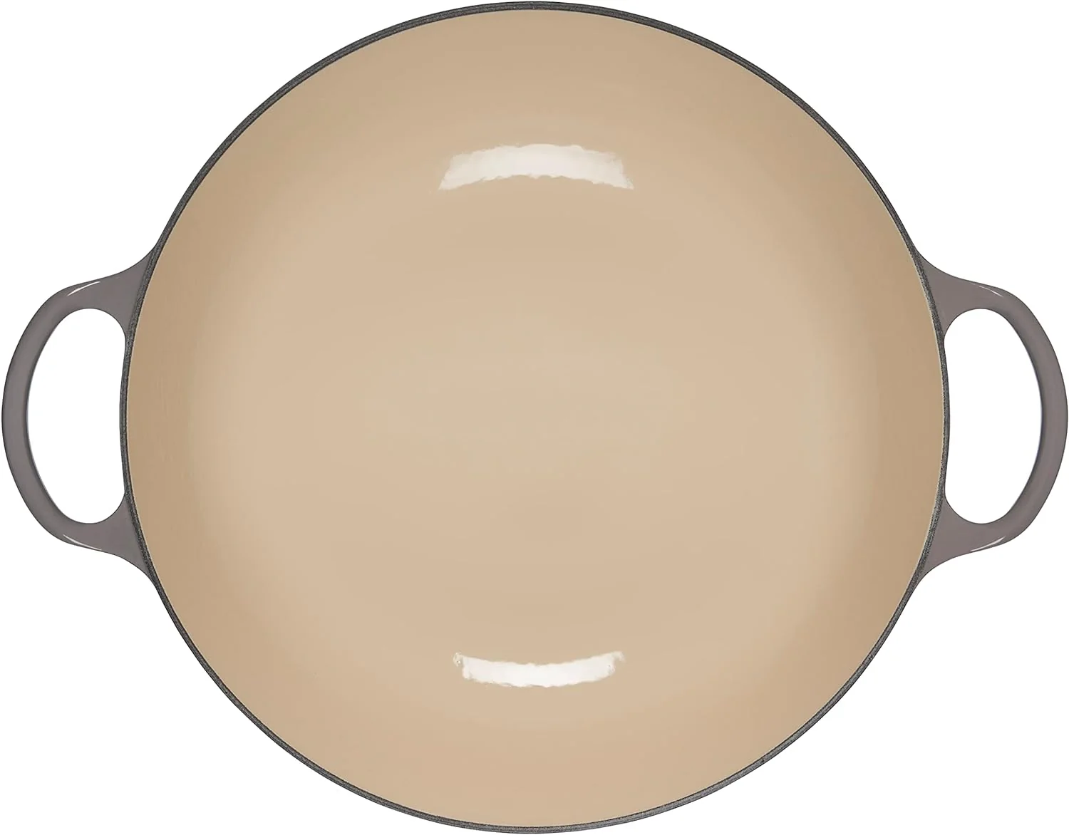 Le Creuset SPECIAL Round Cast Iron Signature Chef's Oven – 7.5 QT – Oyster - Image 4