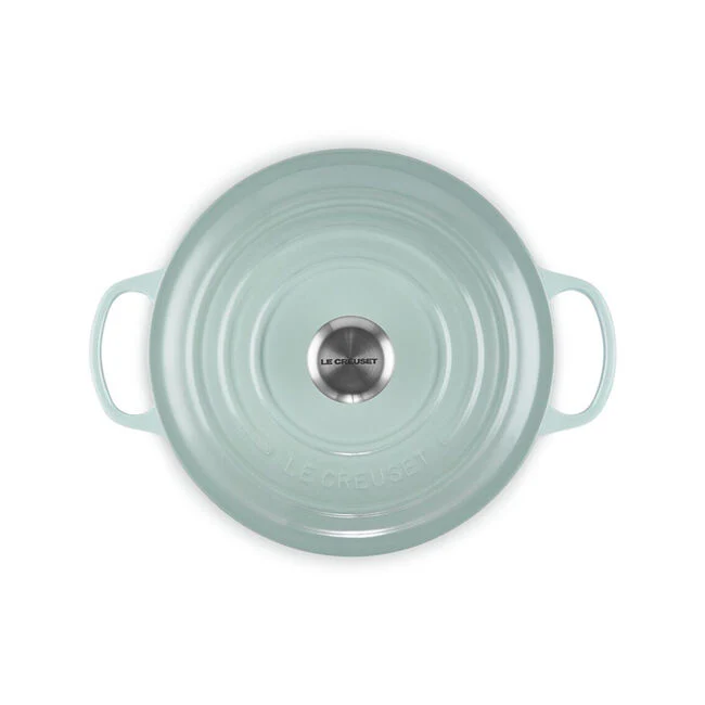 Le Creuset Round Dutch Oven – 5.5 QT – Sea Salt - Image 3