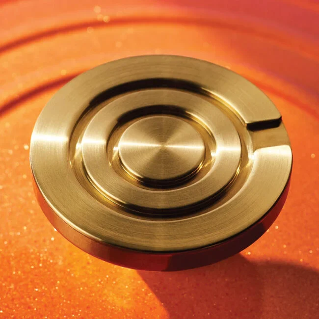 Le Creuset Round Dutch Oven with Crucible Knob – Flame Doree– 4.5 QT - Image 3