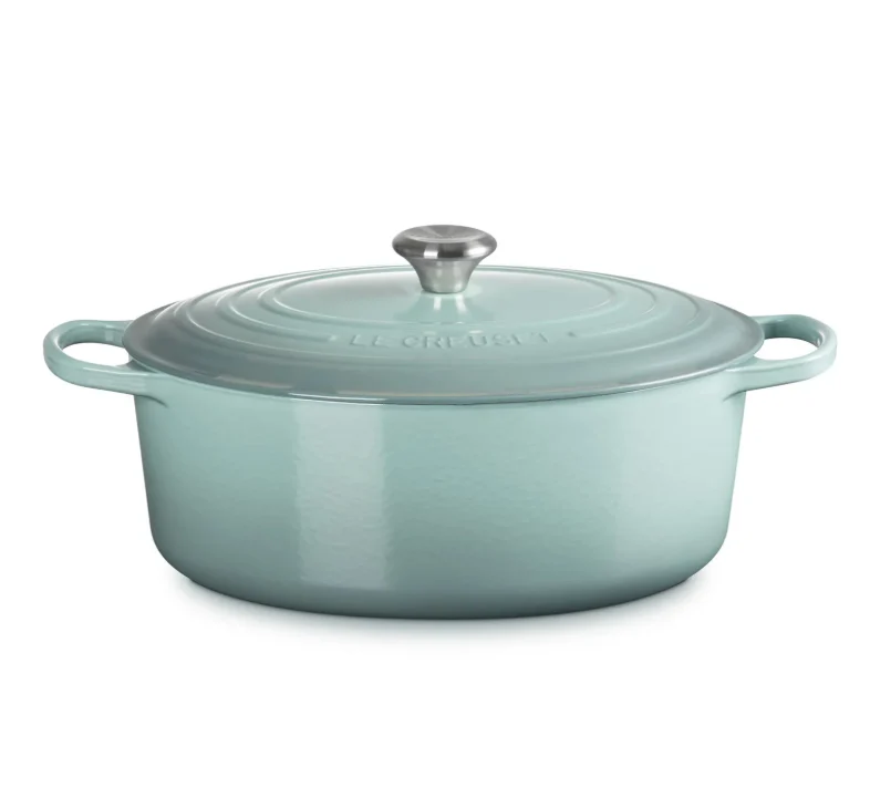 Le Creuset Signature – SPECIAL – Oval Dutch Oven – 8 QT – Sea Salt - Image 3