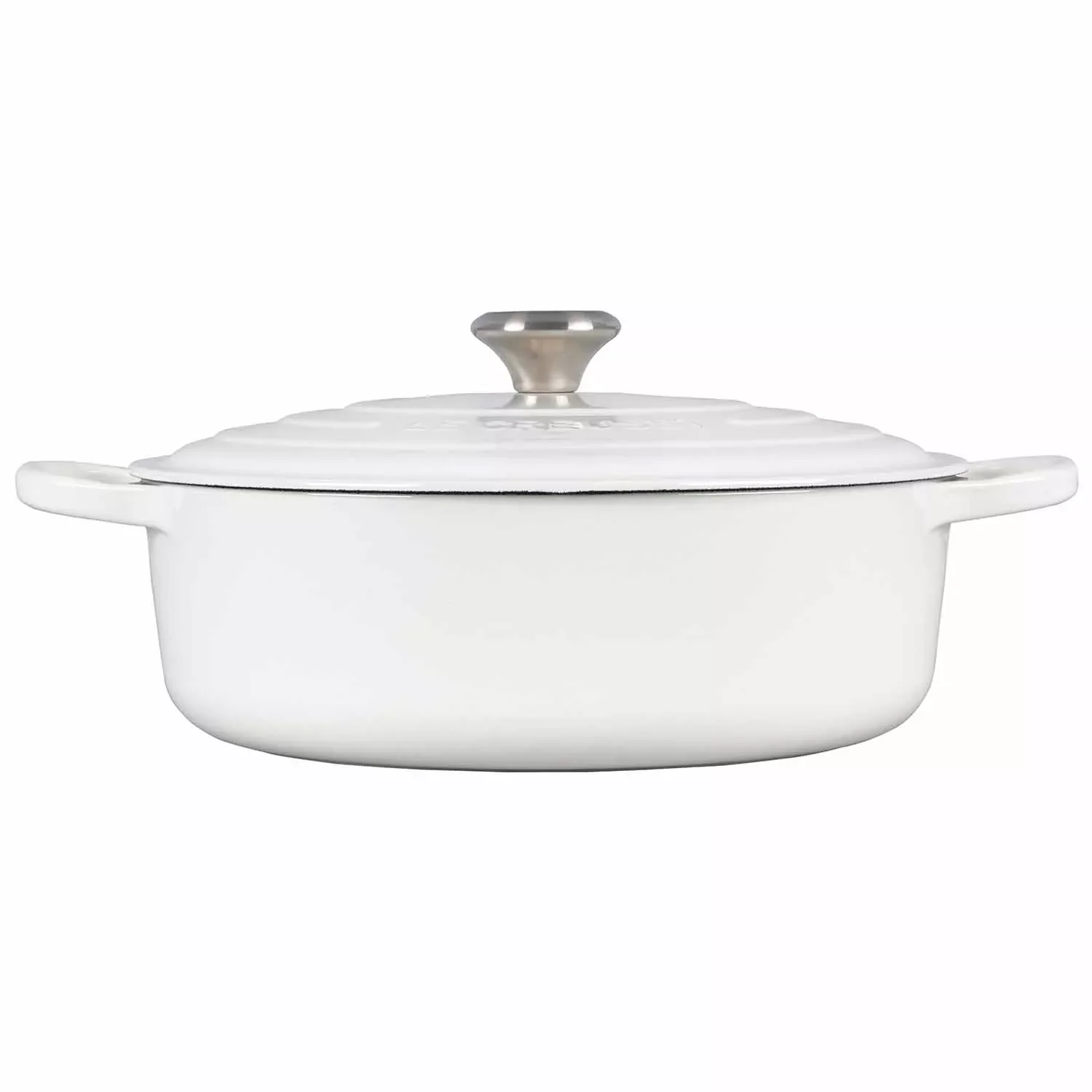 Le Creuset Wide Round Oven – SPECIAL – 6.75 QT – White - Image 3