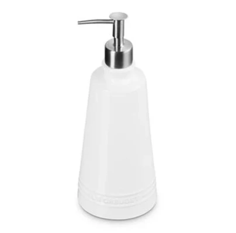 Le Creuset Stoneware Signature Soap Dispenser – 20oz.– White - Image 2
